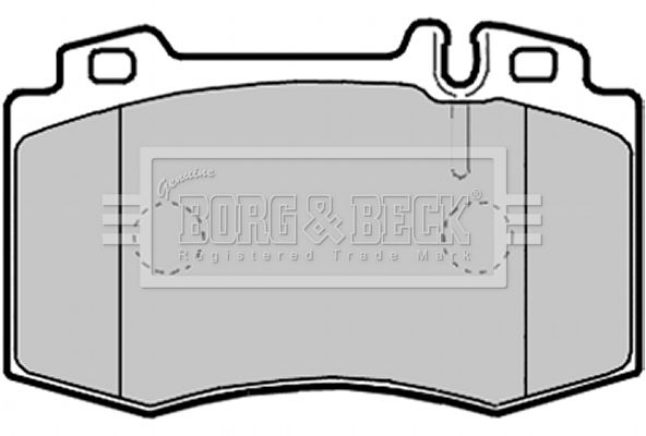BORG & BECK Комплект тормозных колодок, дисковый тормоз BBP2132